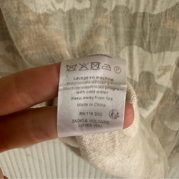 ZADIG & VOLTAIRE Nea CWV Camo Wool Hoodie (XS/S) - Picture 12 of 12